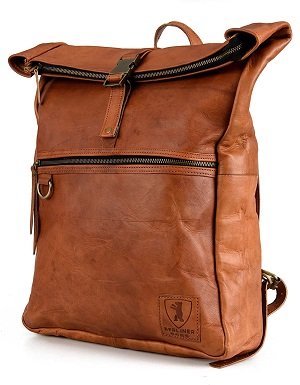 Mochila Berliner Modelo UTRECHT unisex para portátil de piel