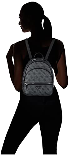 Guess Manhattan Mini Backpack Mochila para Mujer Logotipo Coal Talla Única